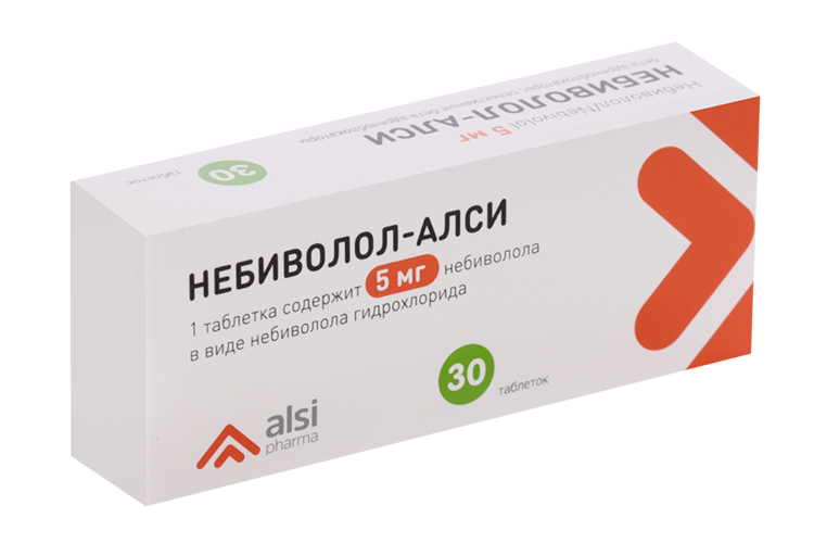 Небиволол-АЛСИ 5 мг, 30 шт, таблетки
