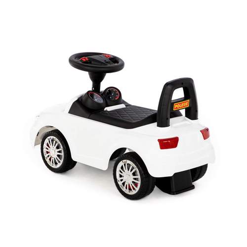 Игрушка Полесье Каталка-автомобиль SuperCar N5 со звуковым сигналом белая