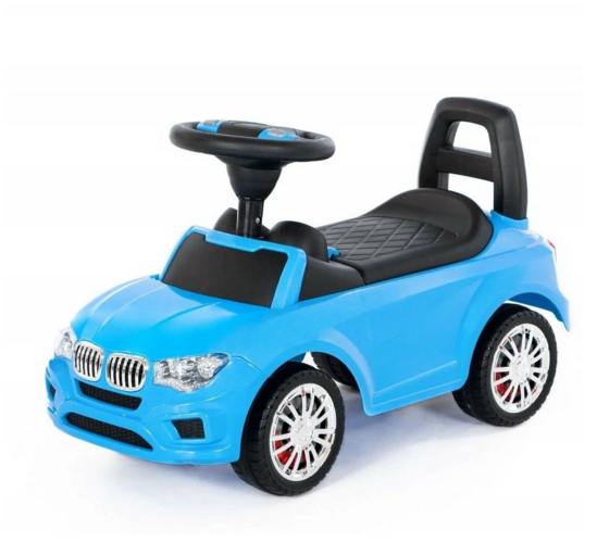 Игрушка Полесье Каталка-автомобиль SuperCar N5 со звуковым сигналом голубая