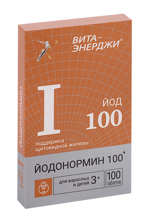 

Йодонормин 100 Йод Вита-Энерджи, 100 шт, таблетки