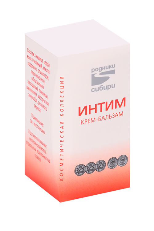 Крем-бальзам Родники Сибири Интим, 20 г