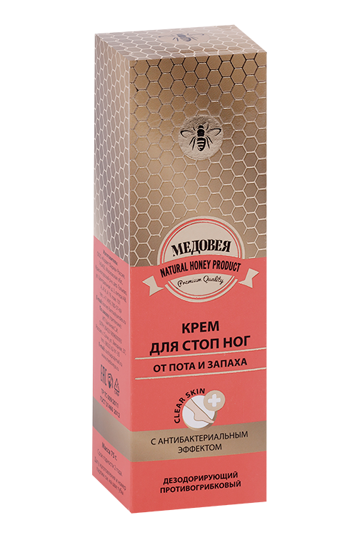 

Крем Медовея д/ног от пота и запаха с антибактериальным эффектом, 75 г
