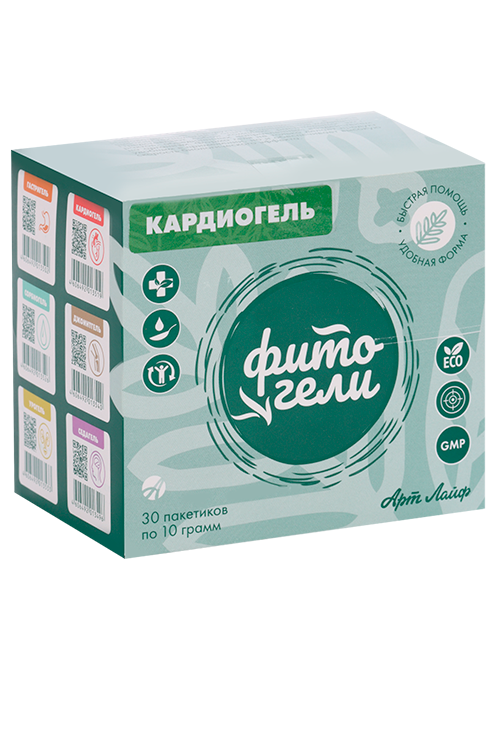Кардиогель Арт Лайф фитогель, 10 г, 30 шт, саше-пакет