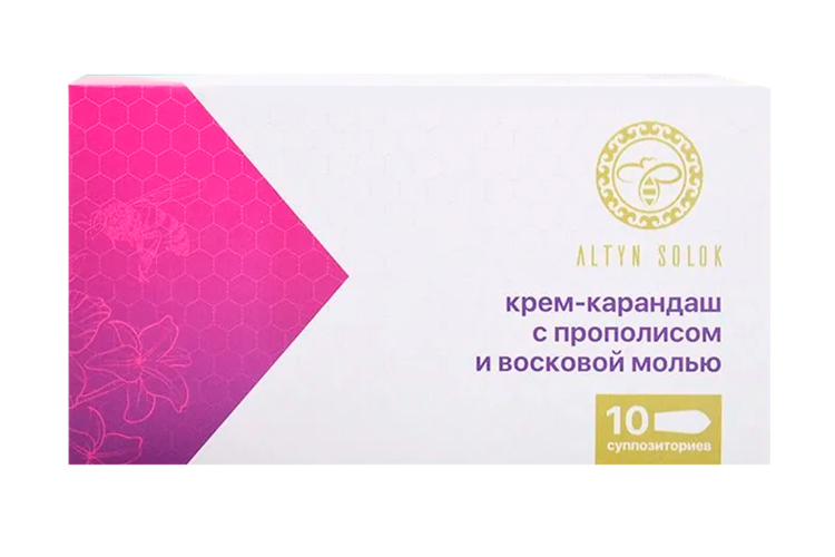 

Крем-карандаш Altyn Solok с прополисом/восковой молью, 2 г, 10 шт