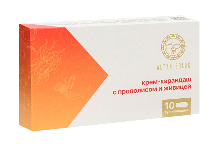 

Крем-карандаш Altyn Solok с прополисом/живицей, 2 г, 10 шт