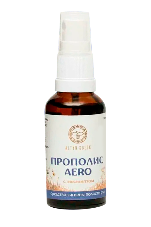 

Прополис AERO Altyn Solok д/гигиены полости рта с эвкалиптом, 30 мл, спрей