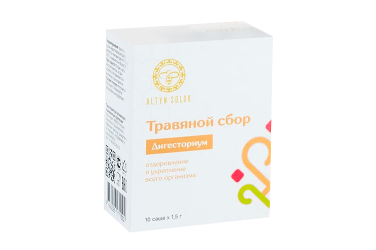 

Сбор Altyn Solok Дигесториум травяной, 1,5 г, 10 шт, саше-пакет