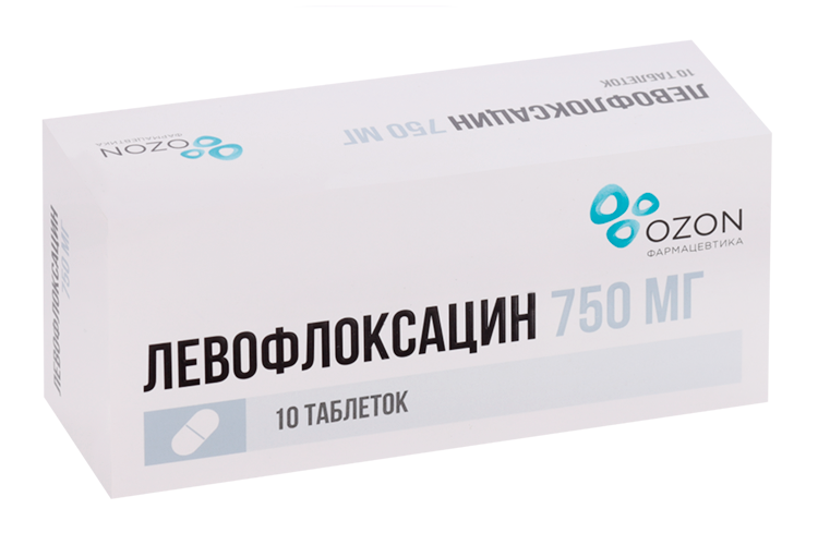 

Левофлоксацин 750 мг, 10 шт, таблетки покрытые пленочной оболочкой
