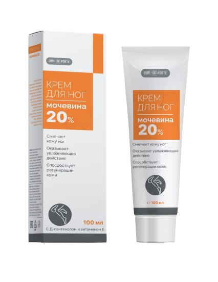 

Крем Комфорте с мочевиной 20% д/ног, 100 мл