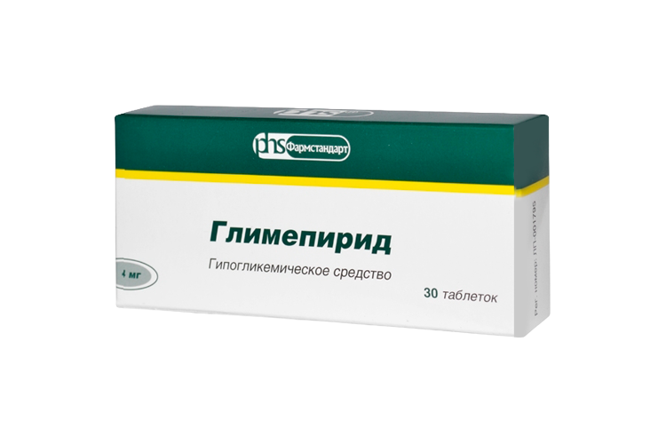 Глимепирид 4 мг, 30 шт