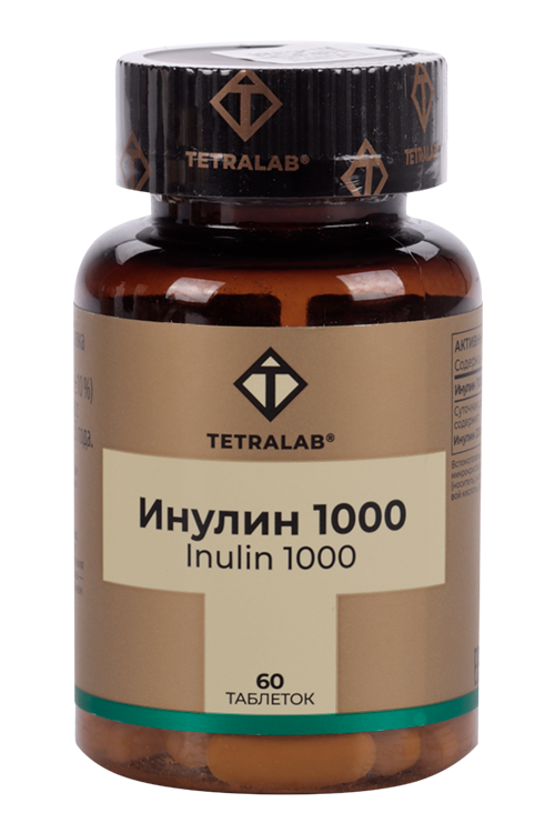 

Инулин 1000 Тетралаб, 60 шт, таблетки