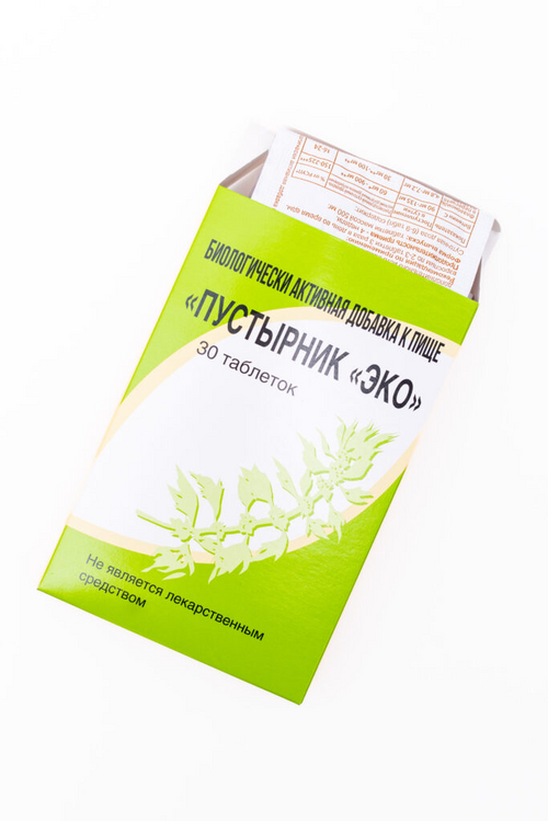 Пустырник Эко, 500 мг, 30 шт, таблетки