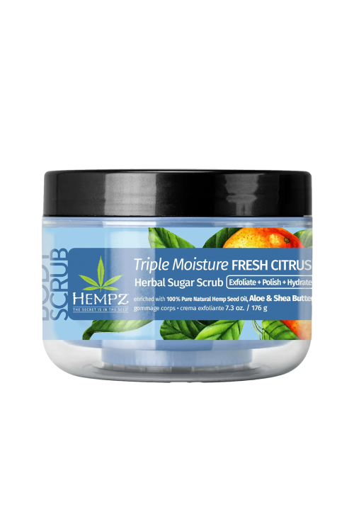 

Скраб для тела Hempz сахарный Тройное Увлажнение Triple Moisture Fresh Citrus Herbal Sugar Scrub 176