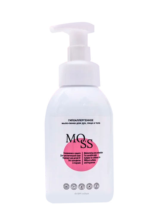 

Мыло-пенка Moss гипоаллергенное д/рук/лица/тела, 500 мл