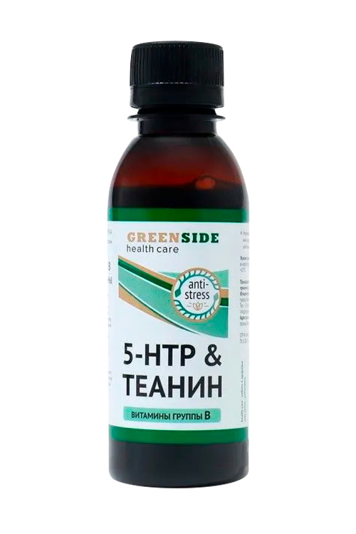 

5-НТР Теанин и витамины группы В Green Side, 150 мл, сироп малиновый