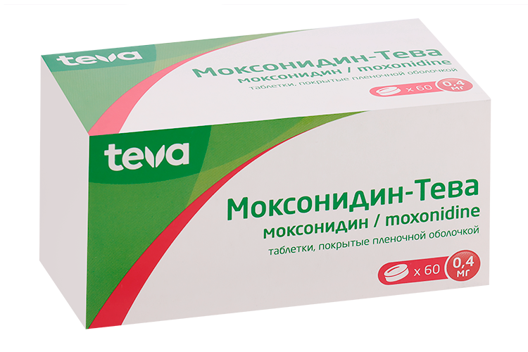 

Моксонидин-Тева 0.2 мг, 60 шт, таблетки покрытые пленочной оболочкой