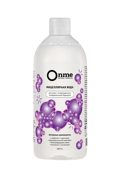 

Мицеллярная вода Onme д/кожи с поврежденным эпидермальным барьером, 650 мл