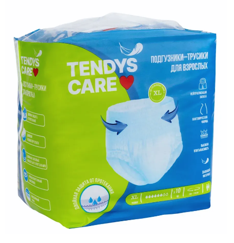 

Подгузники-трусики TENDYS CARE д/взрослых XL, 10 шт
