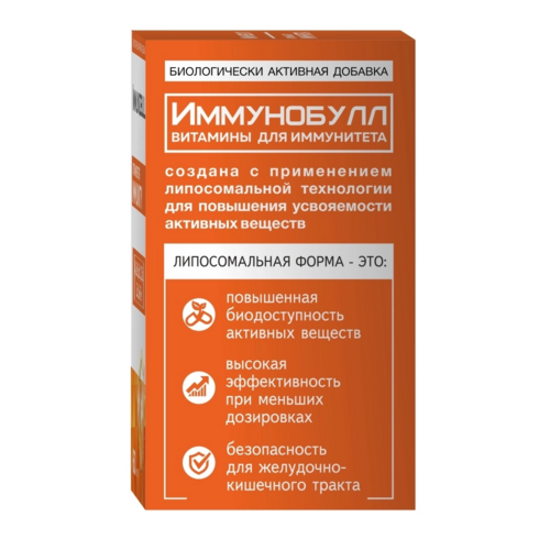 

Витамины Иммунобулл д/иммунитета, 390 мг, 60 шт, капсулы