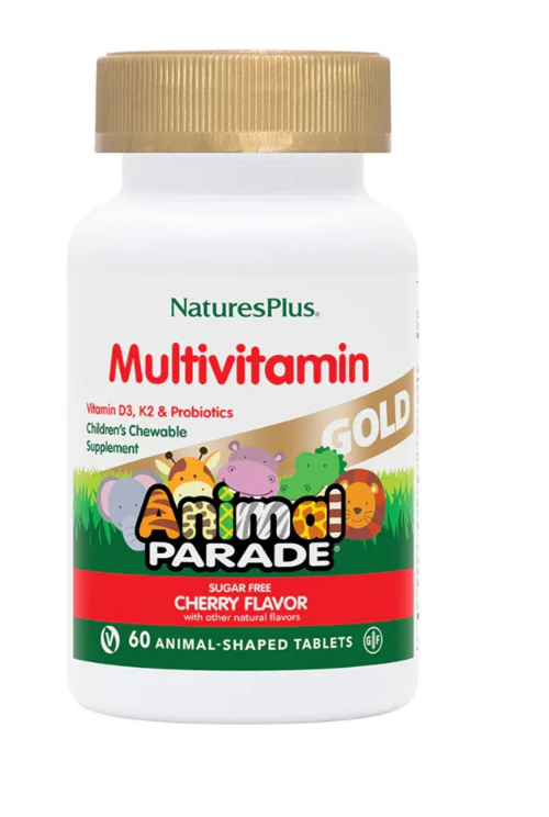 

Мультивитаминный комплекс Голд Мульти Animal Parade вкус вишни детский, 60 шт