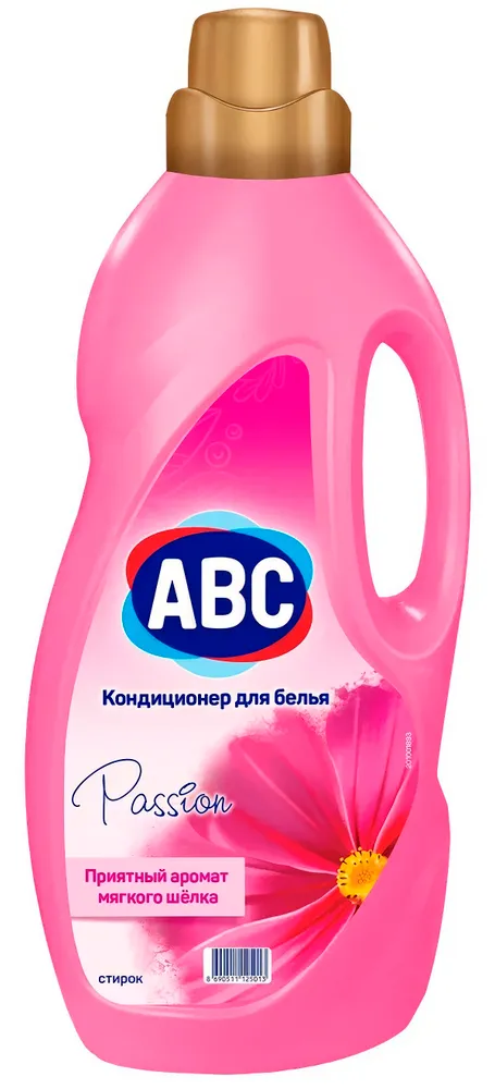 

Кондиционер ABC Passion приятный аромат мягкого шелка д/белья 4 л