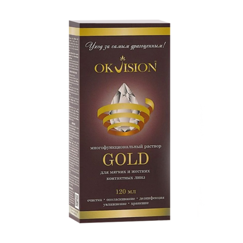 

Раствор OkVision Gold д/ухода за контактными линзами многофункционал, 120 мл