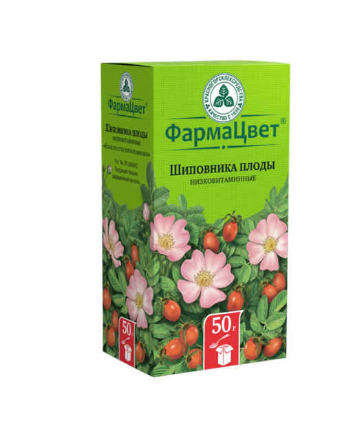

Шиповника плоды низковитаминные, 50 г, сырье растительное