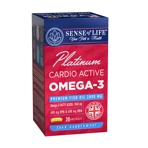 Омега 3 Сенсе оф Лайф Кардио актив, 30 шт, капсулы