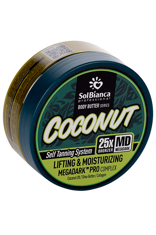

Крем-баттер Solbianca с эффектом автозагара Кокос 25х BRONZER д/тела, 150 мл