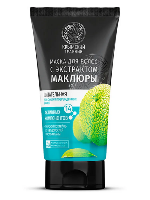 

Маска Крымский травник Питательная с экстр маклюры д/волос, 150 мл
