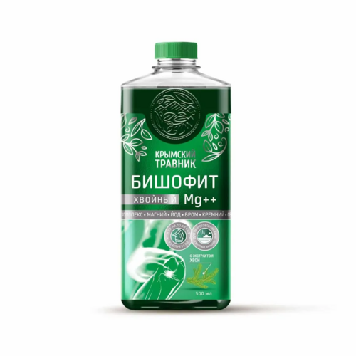 

Бишофит Хвойный Mg ++ Крымский травник, 500 мл, раствор