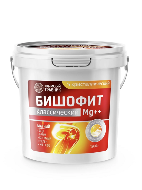 

Соль Бишофит Крымский травник кристалич Mg ++, 1 200 г