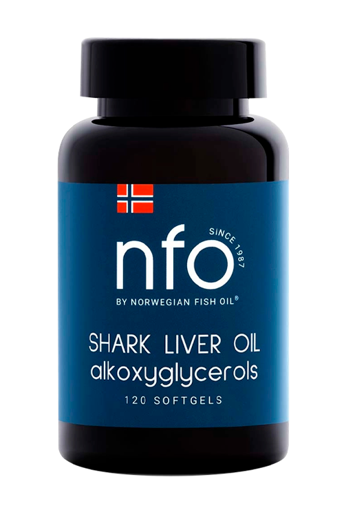 

Жир печени акулы NFO, 120 шт, капсулы
