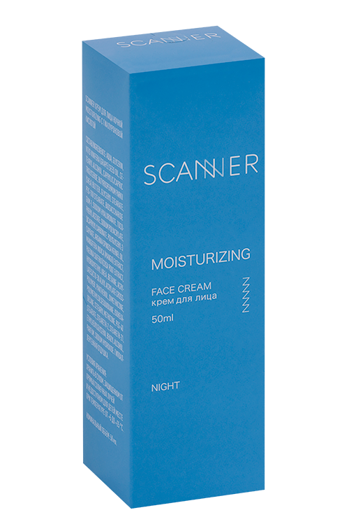 

Крем Scanner MOISTURIZING с гиалуроновой кислотой д/лица ночной, 50 мл