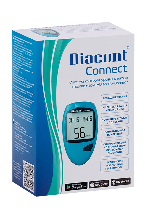 

Система контроля уровня глюкозы в крови Diacont Connect