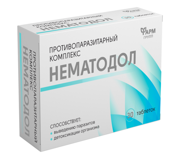 

Нематодол противопаразитарный комплекс, 1,5 г, 30 шт, таблетки