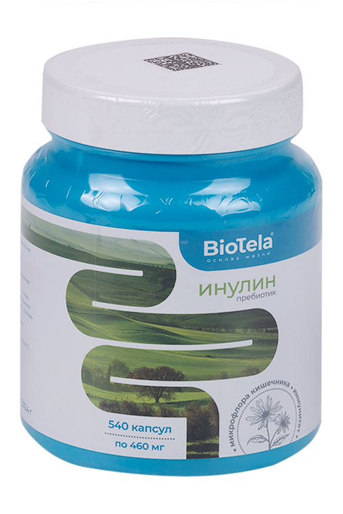 

Пребиотик инулин Biotela, 460 мг, 540 шт, капсулы