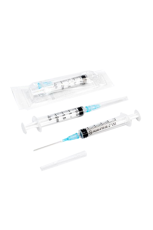 Шприц медицинский 2 мл динъекций Vogt Medical с иглой 23G 0630ммстерильный одноразовый LUER слип 10₽