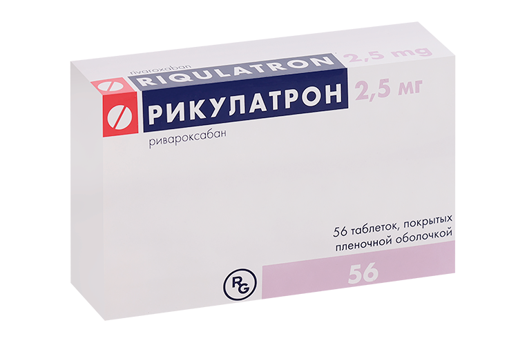 

Рикулатрон 2.5 мг, 56 шт, таблетки покрытые пленочной оболочкой