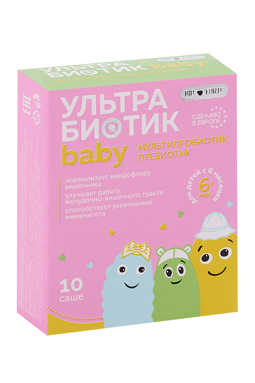 

УльтраБиотик Бэби BioForte, 10 шт, порошок в саше
