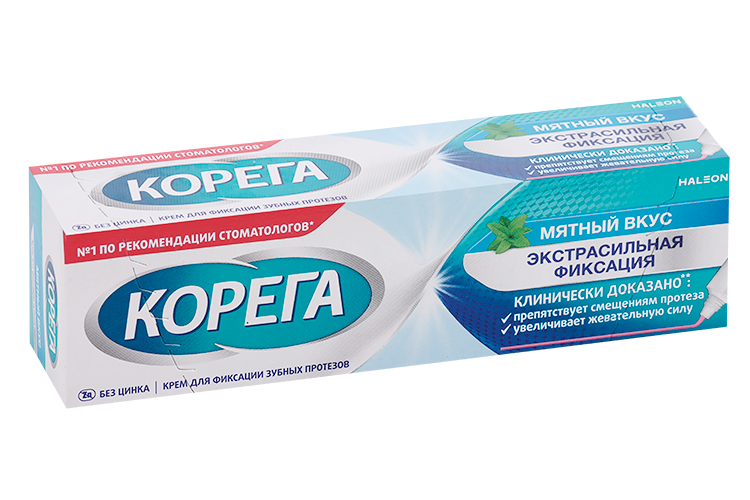 

Крем Корега Экстра сильный Мятный д/фикс зуб протезов, 40 г