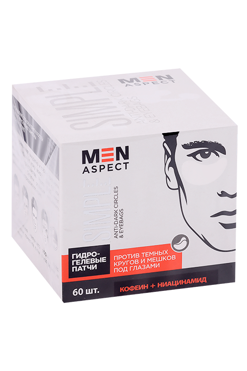 

Патчи Modum MEN ASPECT SIMPLE Anti-Dark Circles and Eyebags гидрогелевые, 60 шт