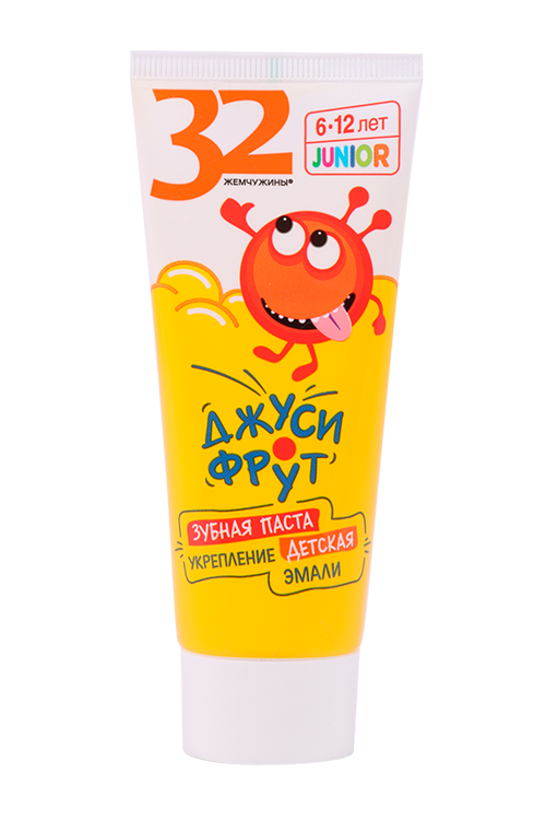 

З/паста Modum 32 жемчужины Junior укрепление эмали дет джуси-фрут, 75 г