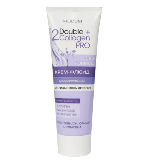 

Крем-флюид Modum Double Collagen Pro Моделирующий д/лица и зоны декольте, 75 г