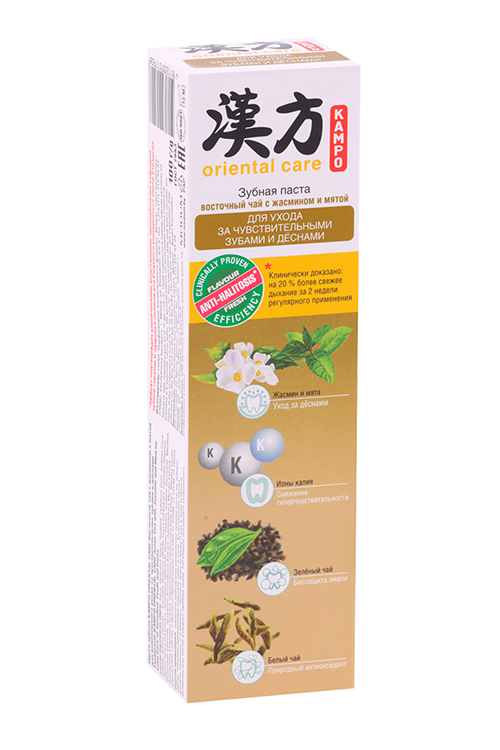 

З/паста Modum Kampo Oriental care Восточный чай с жасмином и мятой д/чув зубов, 100 г