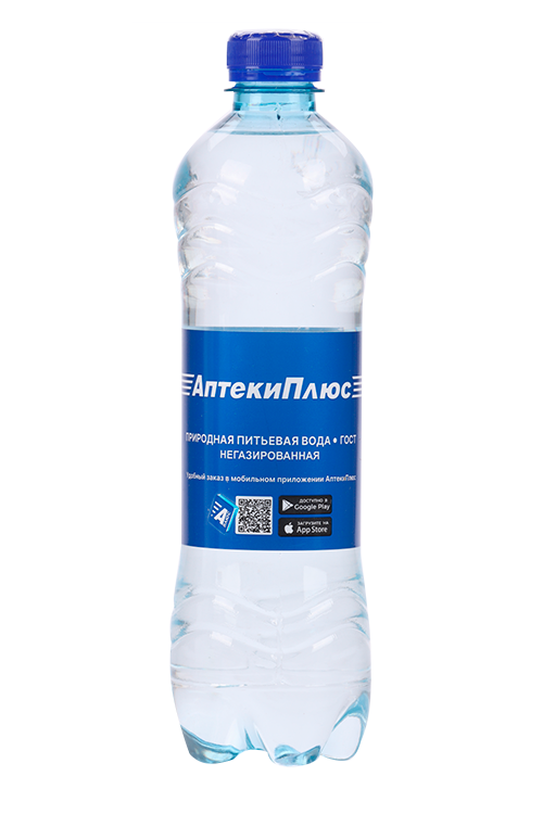 

Вода питьевая Аптеки плюс б/газа, 0,5 л