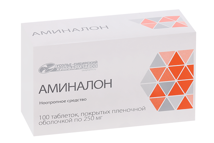 

Аминалон 250 мг, 100 шт, таблетки покрытые пленочной оболочкой