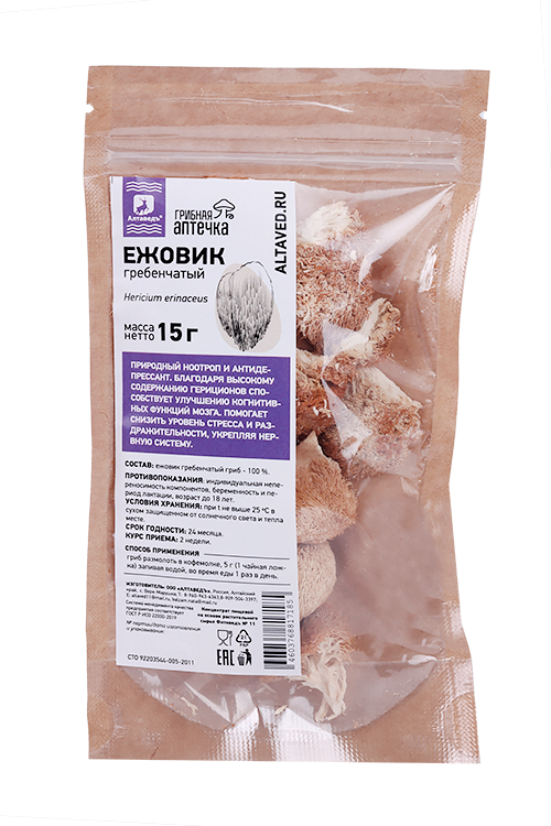 

Ежовик гребенчатый Алтаведъ, 15 г