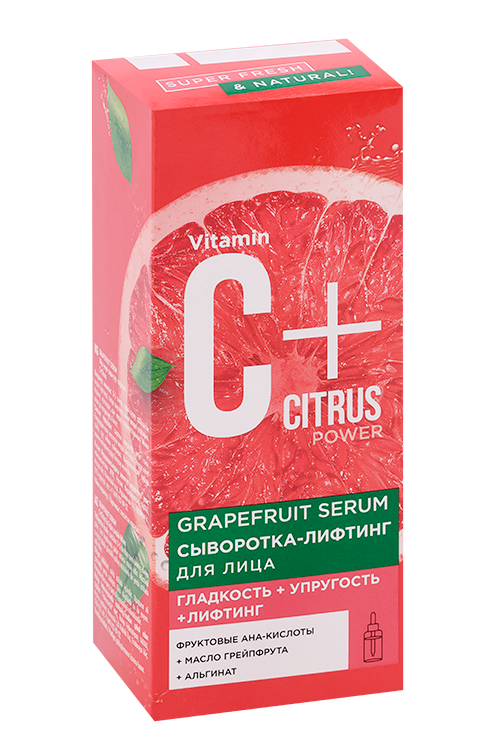

Сыворотка-лифтинг Fitoкосметик GRAPEFRUIT SERUM С+Citrus д/лица, 30 мл