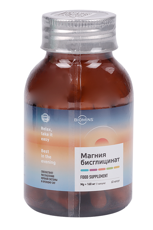 

Магния бисглицинат BioMins, 60 шт, капсулы
